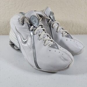Nike Shox Revolution Training Shoes White Silver Womens Size 9 311233-101